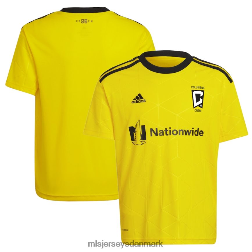trøje 4F2BDH526 MLS Jerseys børn columbus crew adidas gul 2022 guldstandard sæt replika blank trøje
