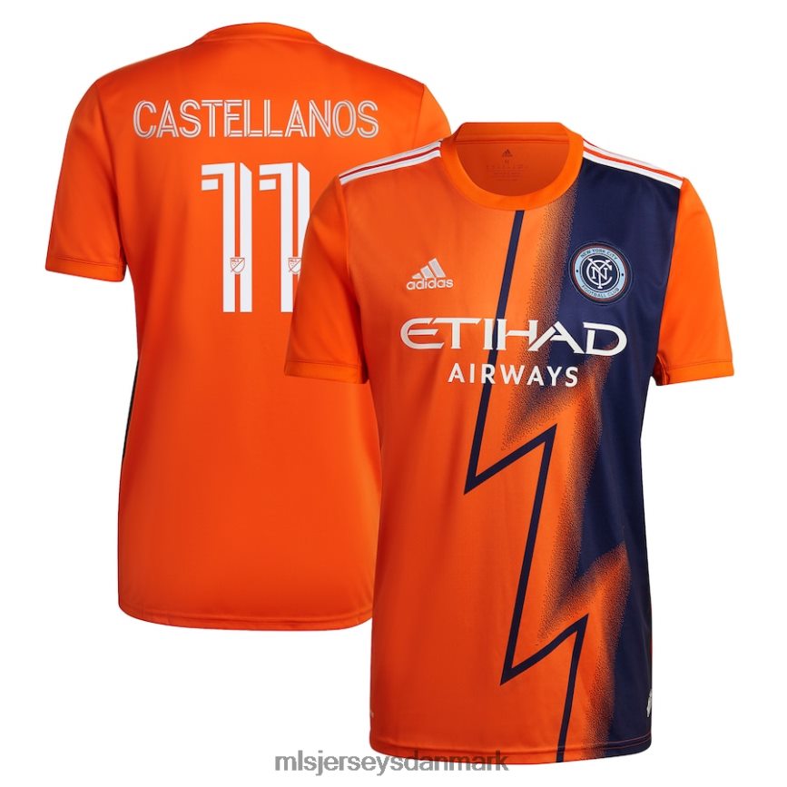 trøje 4F2BDH941 MLS Jerseys Mænd new york city fc valentin castellanos adidas orange 2022 the volt kit replica player trøje